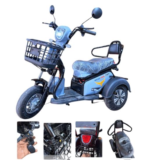 صورة دباب كهربائي 3 عجلات مع سعة تخزين كبيرة